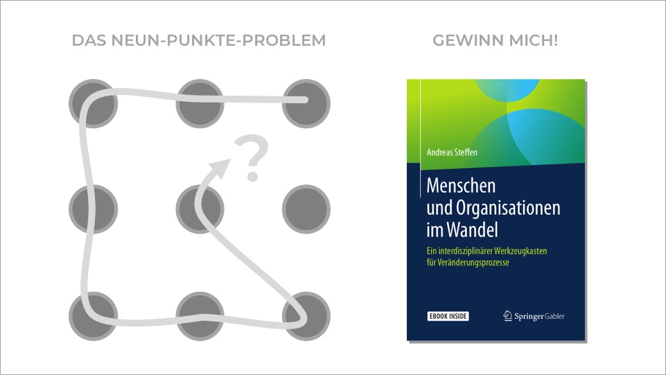 Um-die-Ecke-Denker gesucht: Gewinnspiel zum Neun-Punkte-Problem