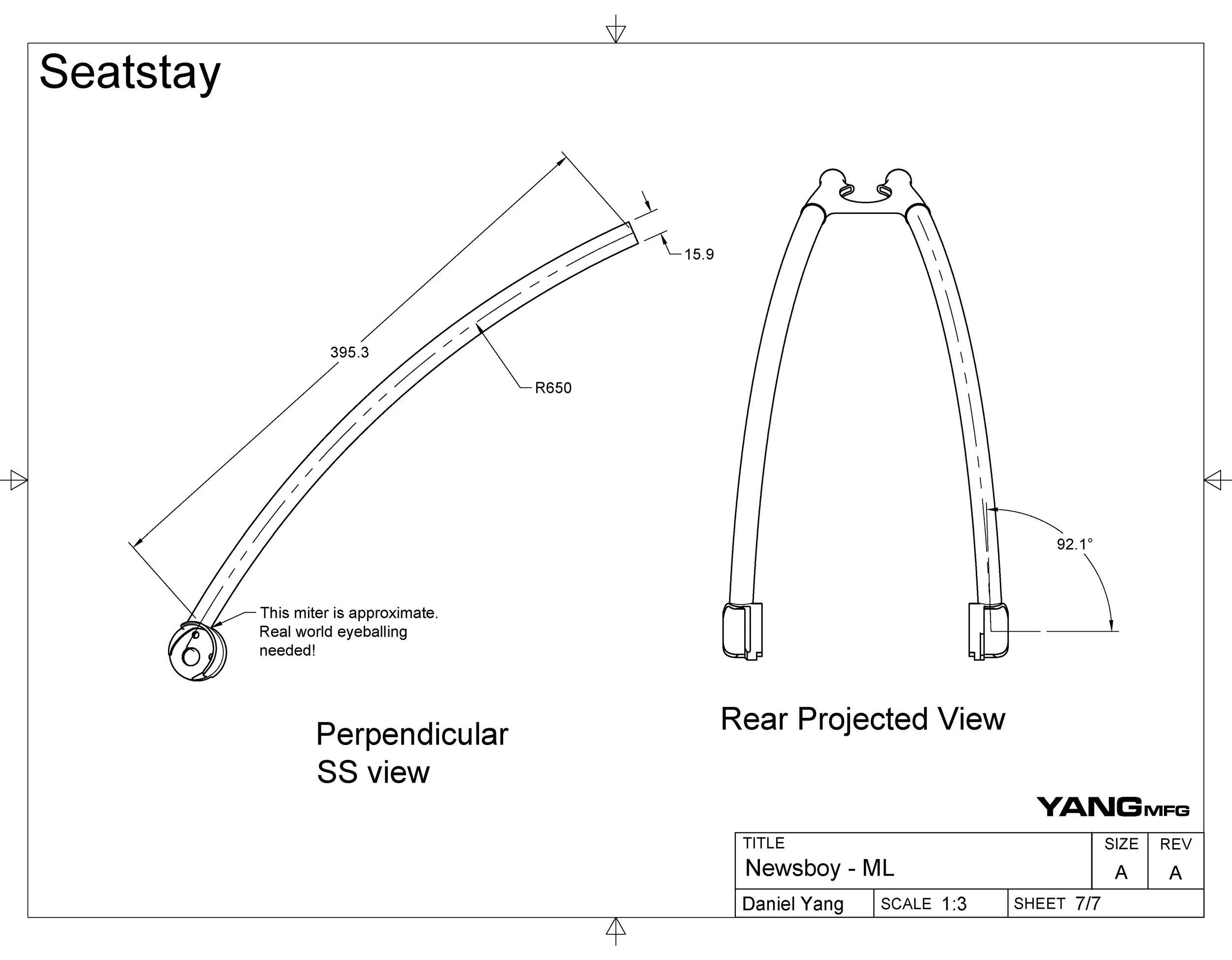 Newsboy LTD 2024 SIZE MEDIUM / LARGE FRAME ONLY