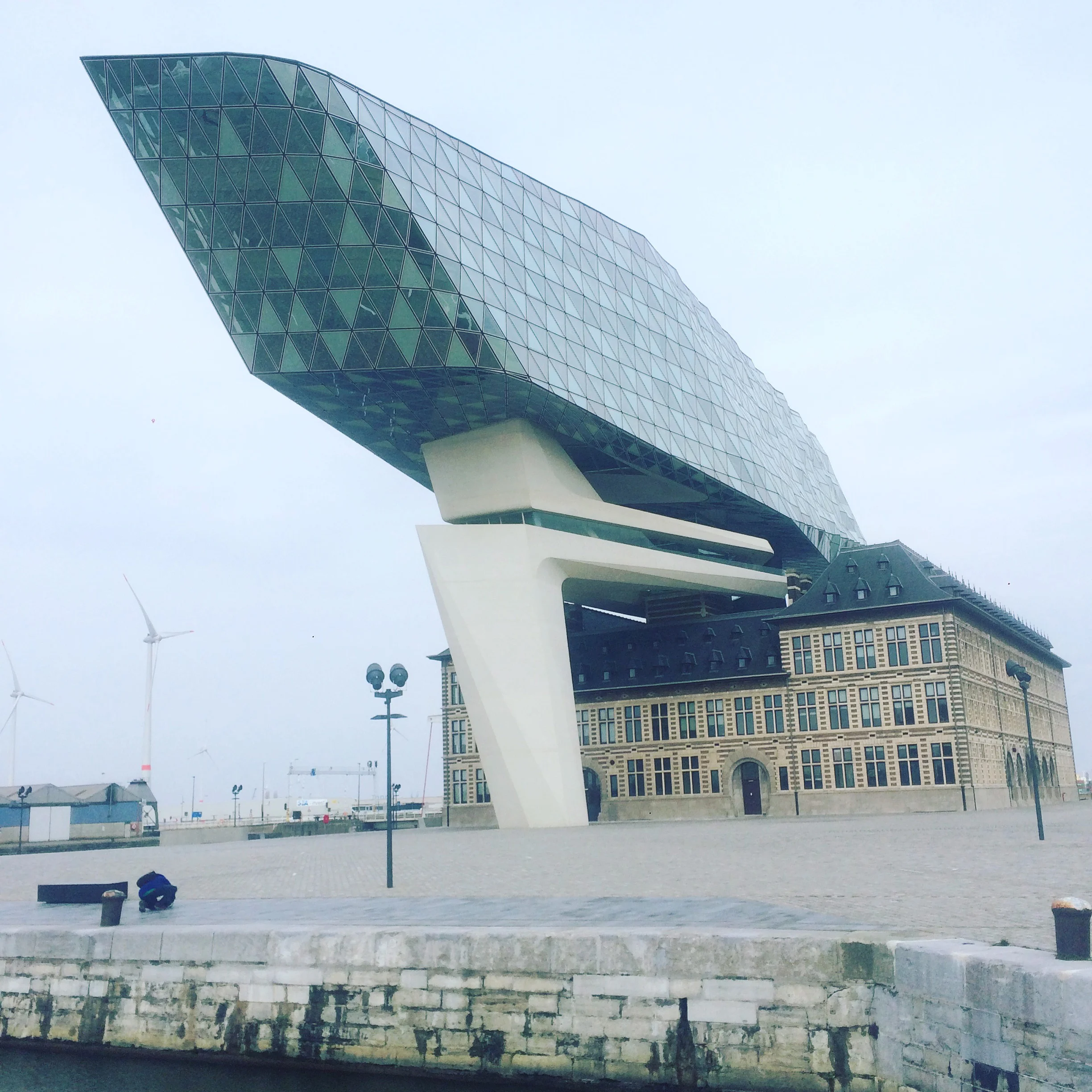 -3 Grad Celsius / Antwerpen Hafen / Zaha Hadid 