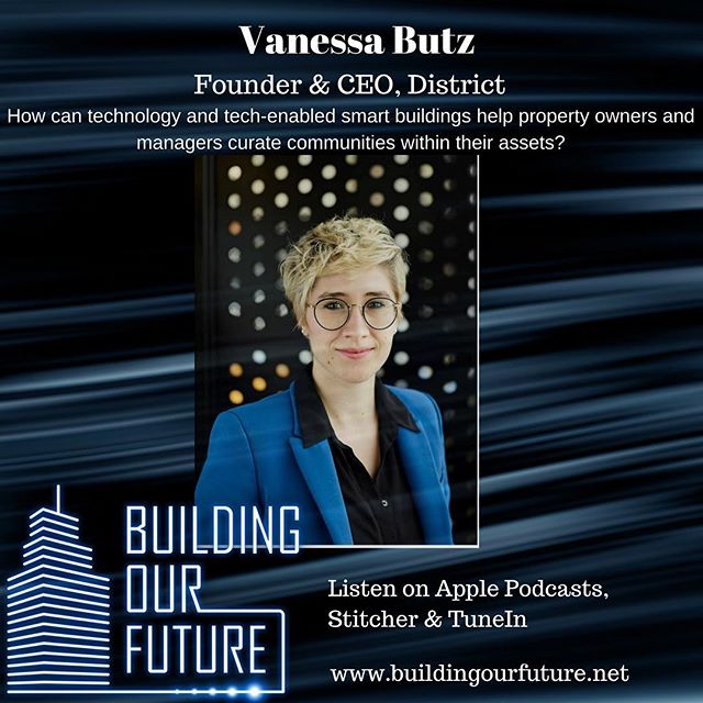 I meet with Vanessa Butz of District to discuss how technology and tech-enabled buildings can help curate sense of community within buildings.
#spaceasaservice #smartbuilding #smartcity #internetofthings #wellness #cretech #proptech