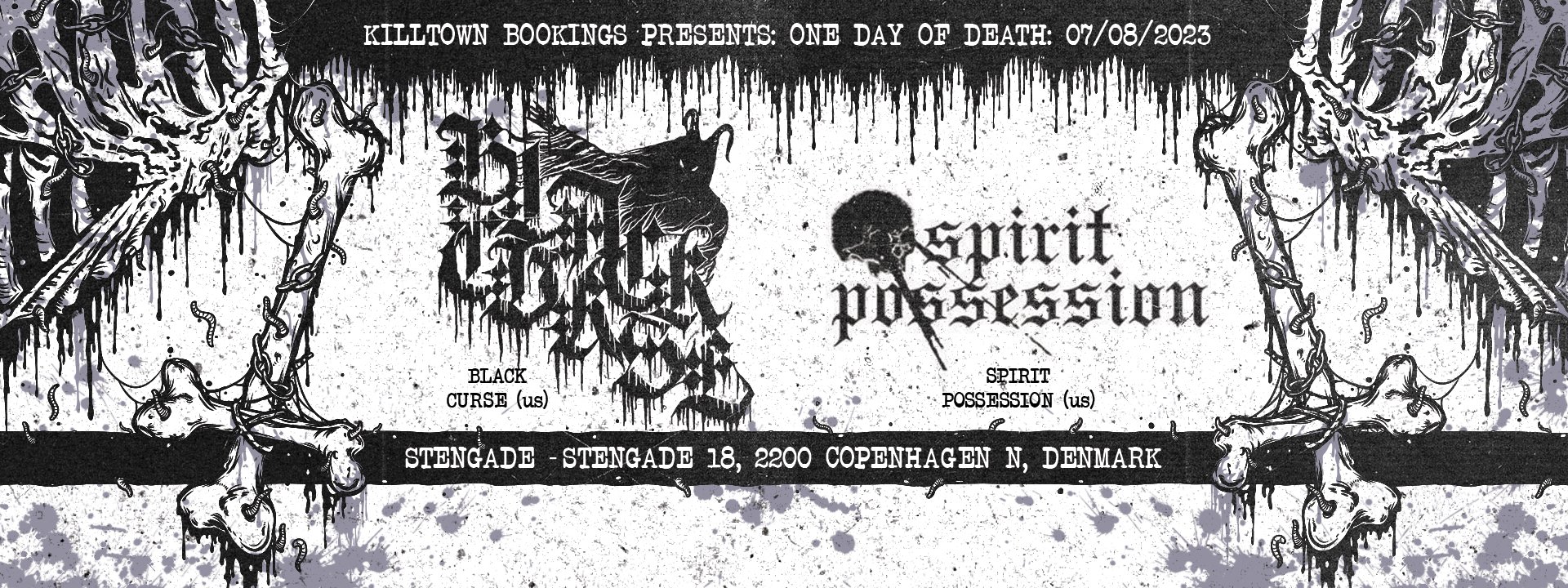 One Day of Death: Black Curse [US] + Spirit Possession [US] + Support: Son of Seth