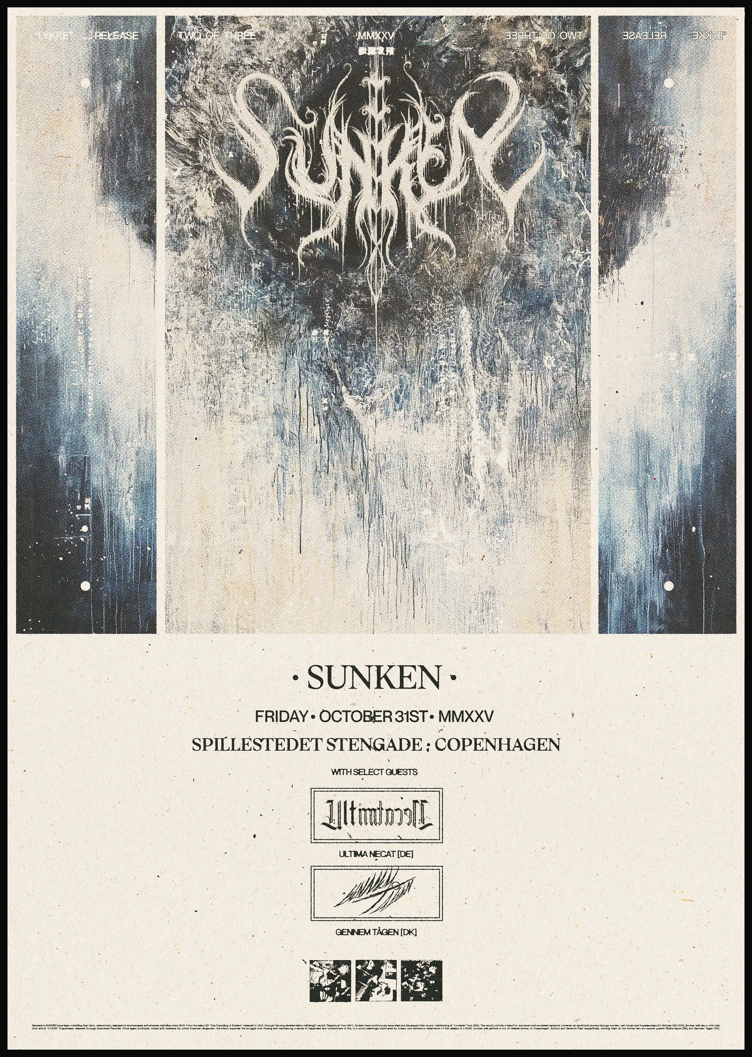 Sunken - Release Concert + Special Guests: Ultima Necat [DE] + Gennem Tågen // Sold Out