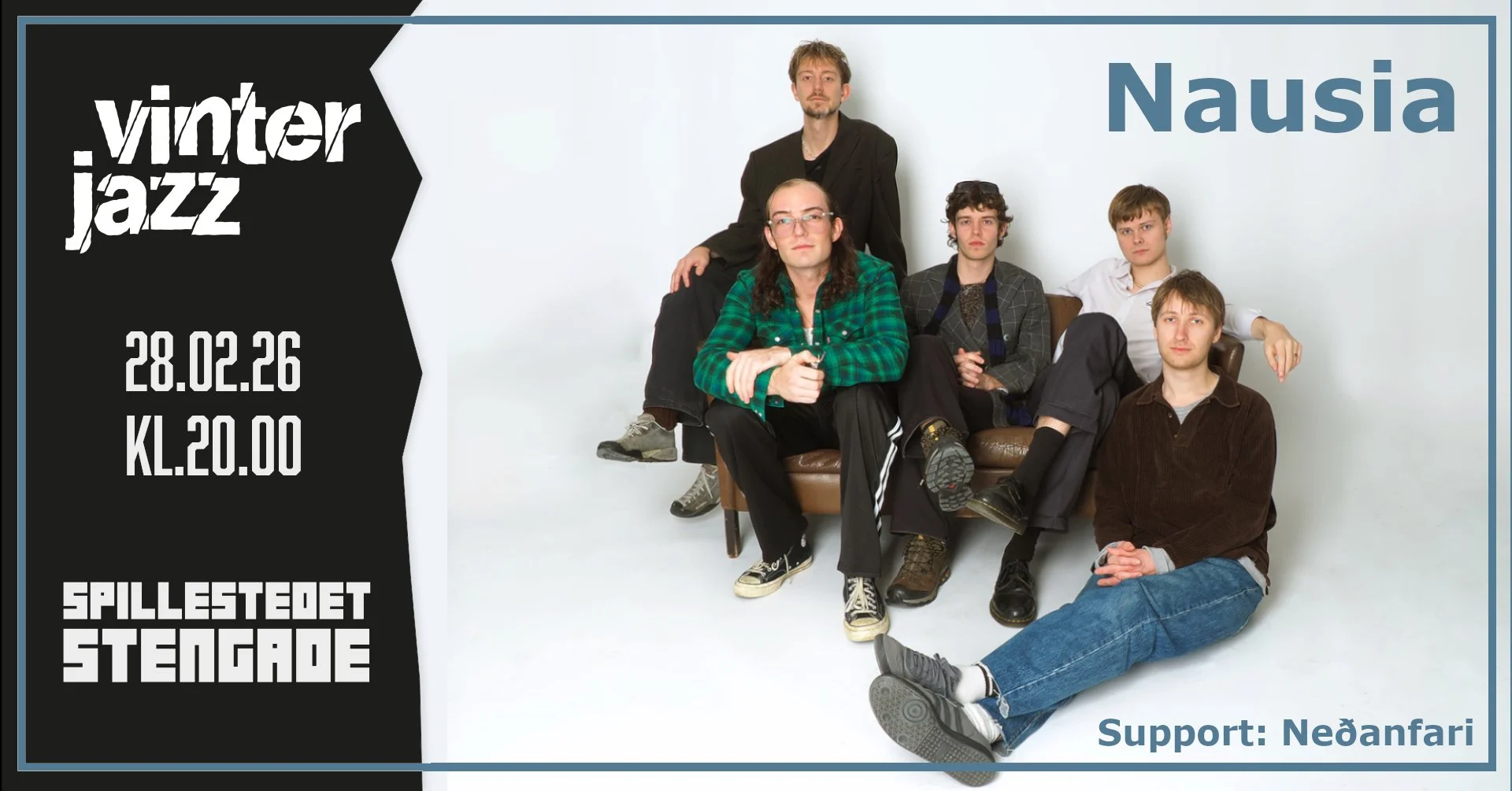 Vinterjazz: Nausia + Support: Neðanfari [IS/DK]