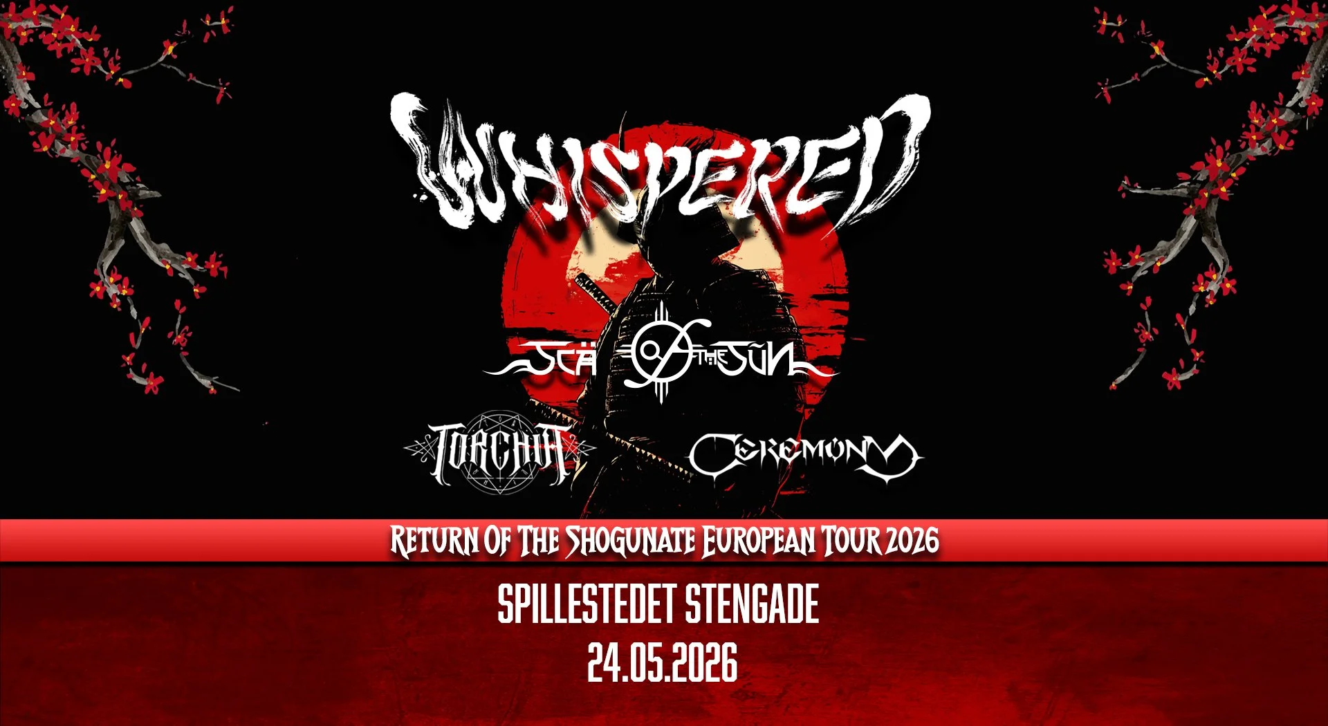 Whispered [FI] + Support: Scar Of The Sun [GR] + Torchia [FI] + Ceremony [NL]