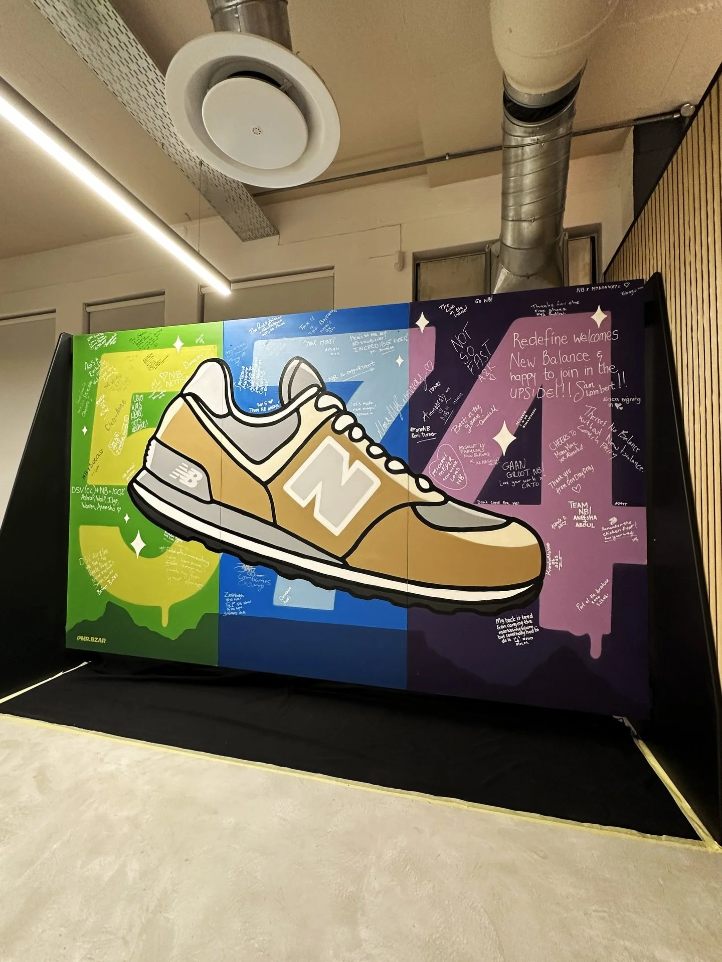 Live Wall for the launch of the new New Balance Head Office in Cape Town. Gotta love a live wall and all the interactions it brings.. 🔥👌🏼✨