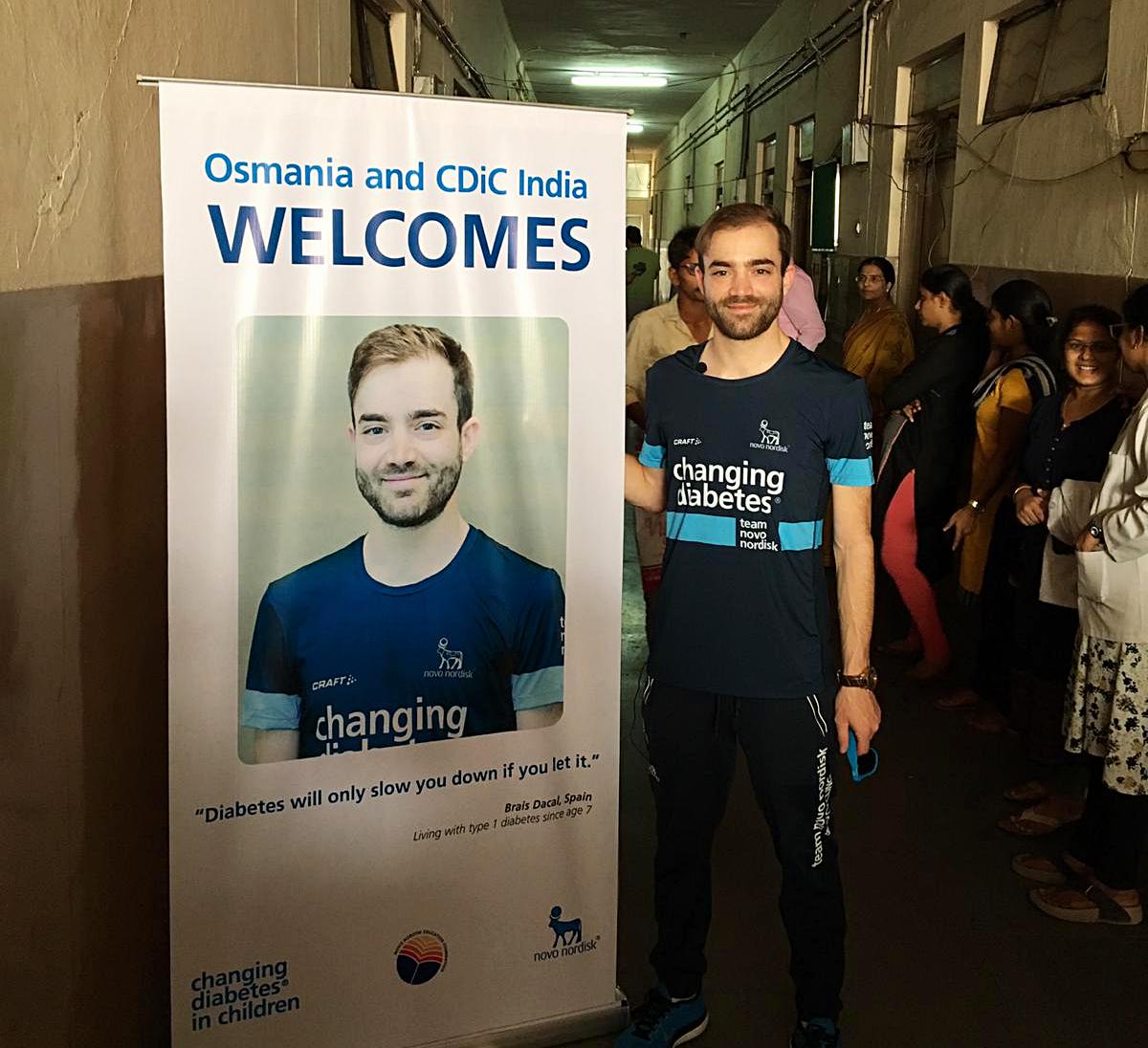 Una foto en uno de los hospitales que pudimos visitar con el programa Changing Diabetes in Children.