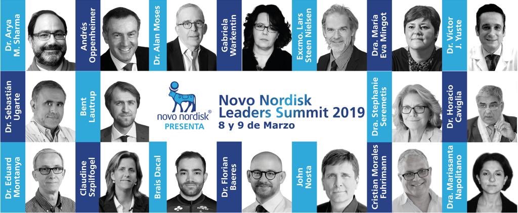 El panel de participantes del Novo Nordisk Leaders Summit 2019 en México.