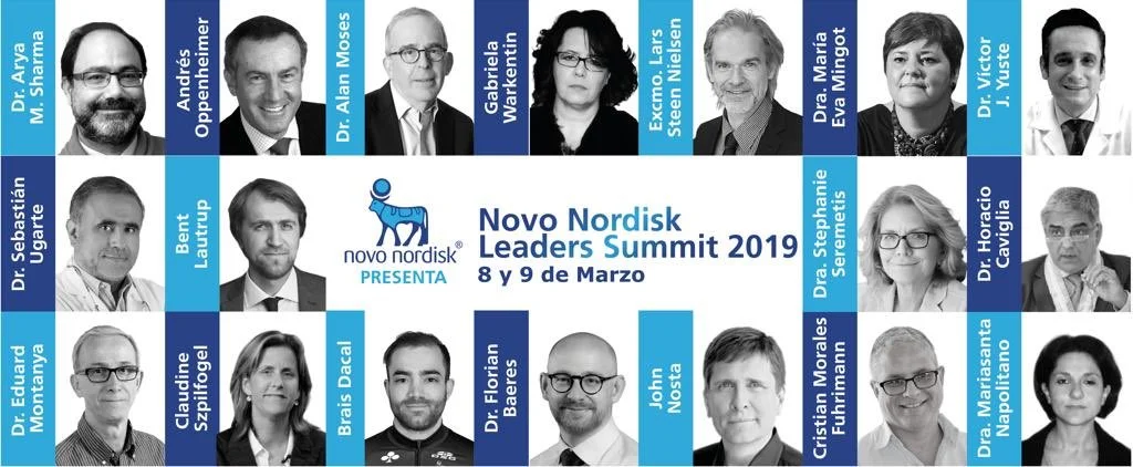 Panel of participants for the upcoming Novo Nordisk Leaders Summit 2019 in Mexico.