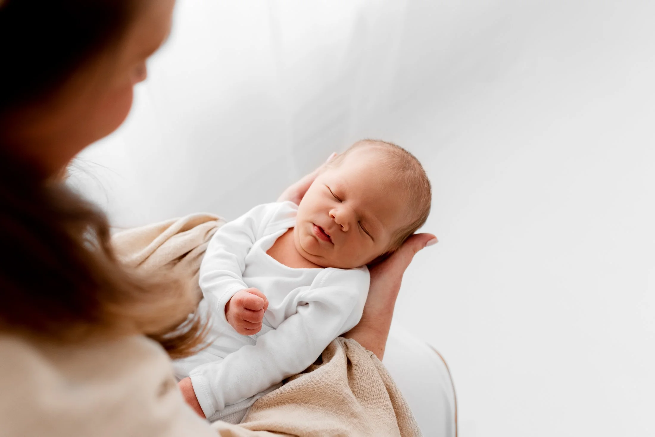 newborn photography berkshire natural baby sleeping studio session