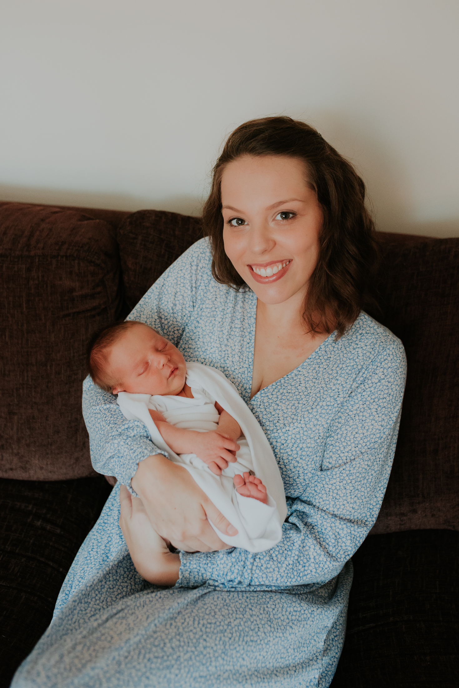 sleeping baby with Mum