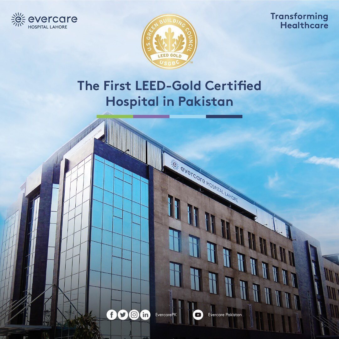 Evercare Hospital Lahore is already the ﬁrst LEED-Gold certiﬁed Hospital in Pakistan &ndash; an indicator of energy eﬃciency and sustainability.

To book an appointment, call us at 042-111-227-333

#EvercareHospitalLahore #TransformingHealthcare