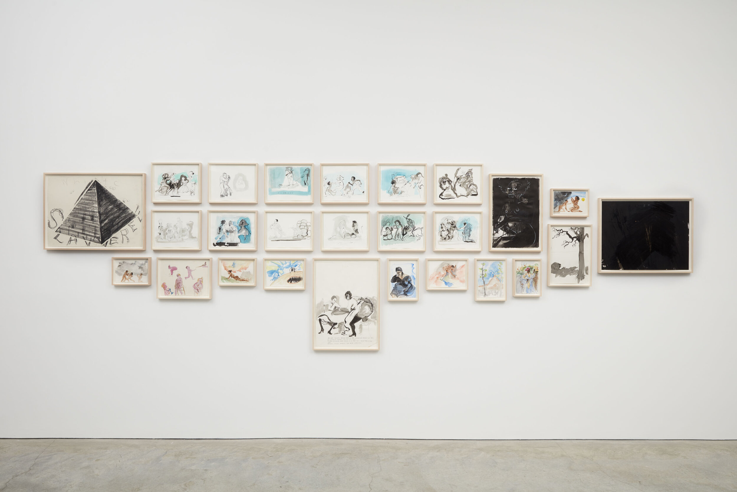  Installation view:  Kara Walker: Drawings  March 5 - April 4, 2020  