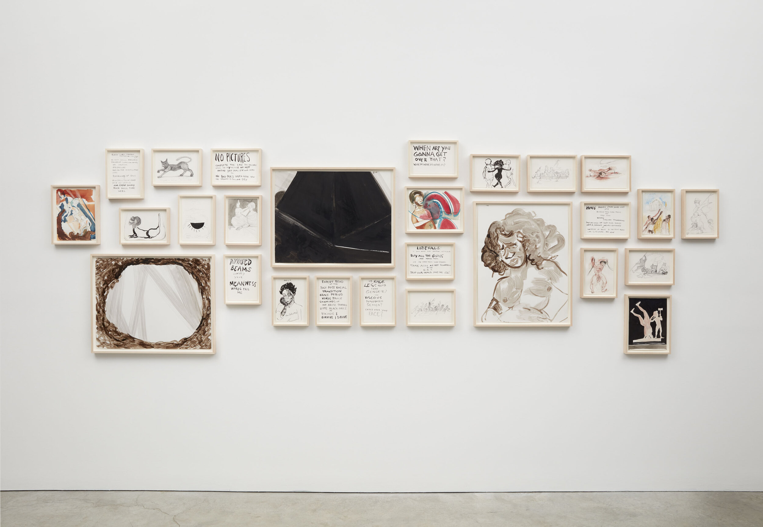  Installation view:  Kara Walker: Drawings  March 5 - April 4, 2020  