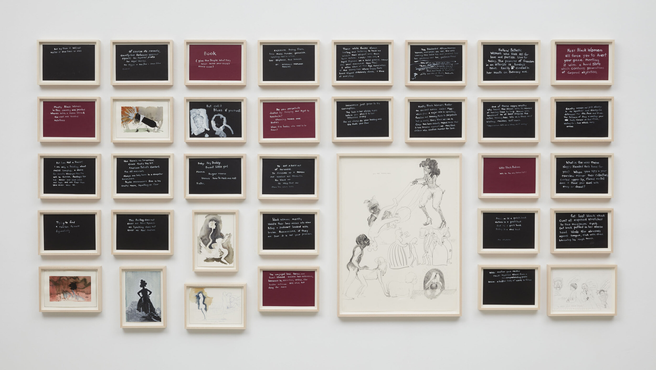  Installation view:  Kara Walker: Drawings  March 5 - April 4, 2020  