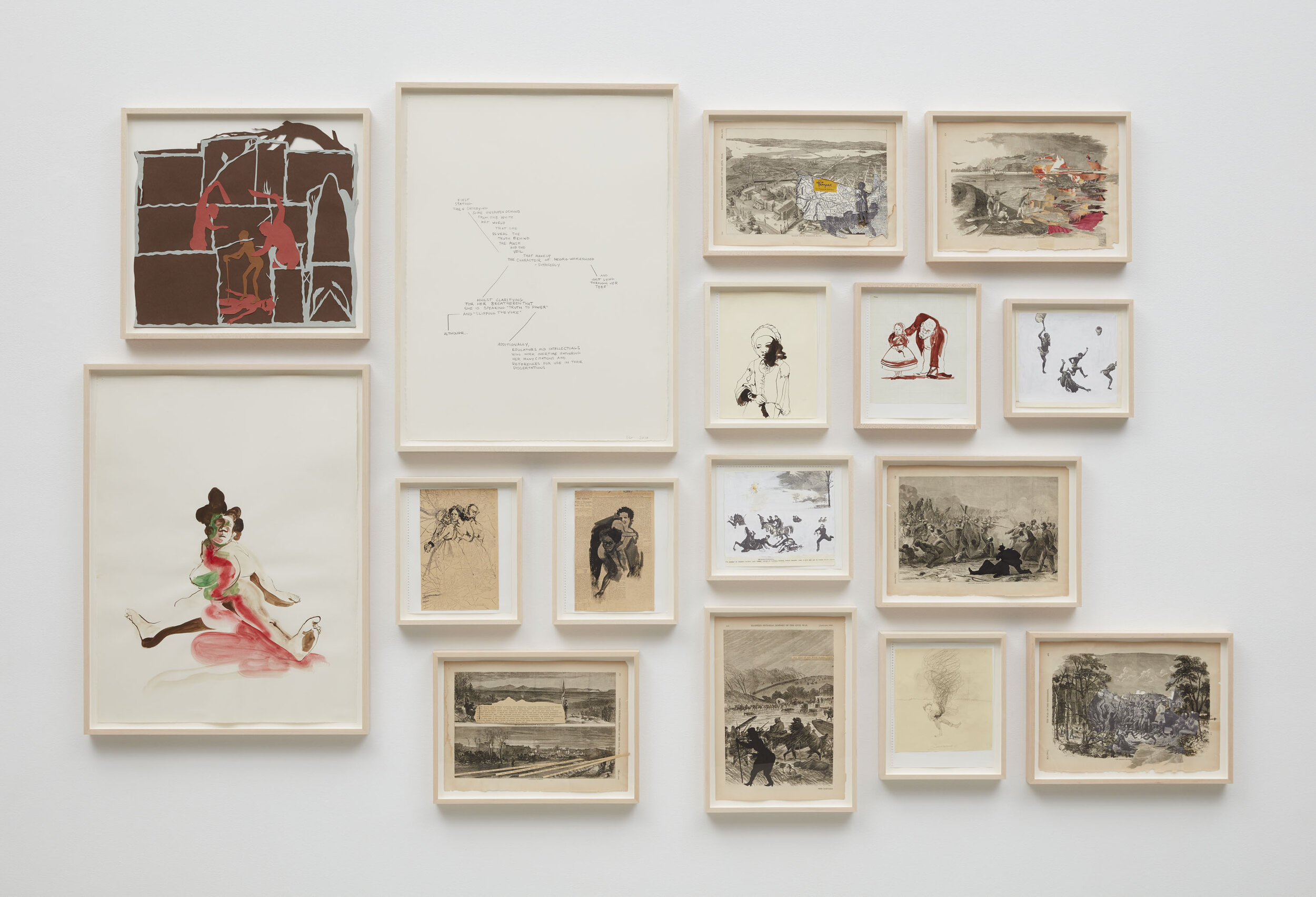  Installation view:  Kara Walker: Drawings  March 5 - April 4, 2020  