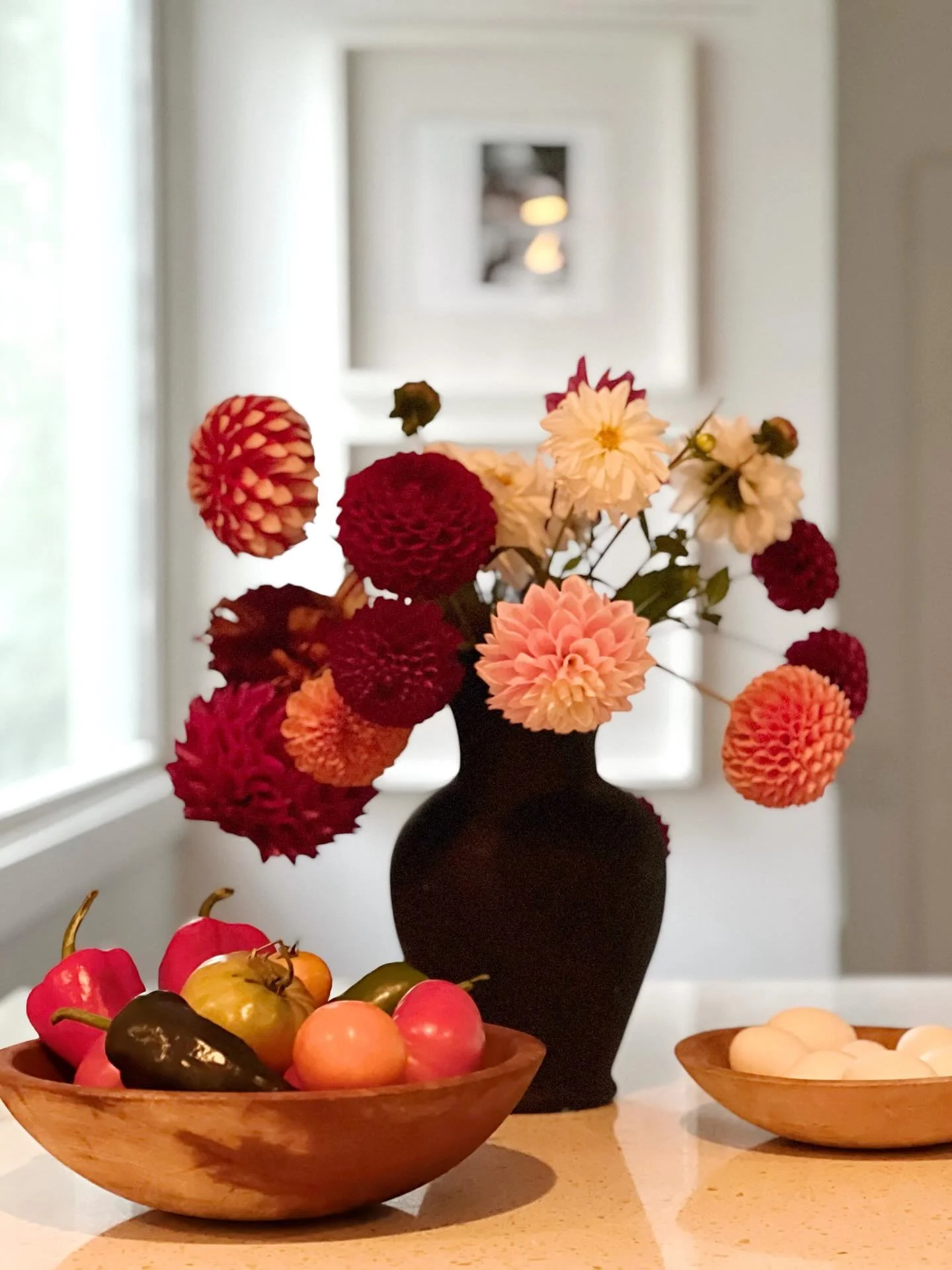 This is an appreciation post. Not for the ongoing bounty of my dahlias and veggies, but for the people in this wonderful part of the northwest corner that is home. .
.
On Tuesday evening, after a long day of a site visit, meeting with painters at ano