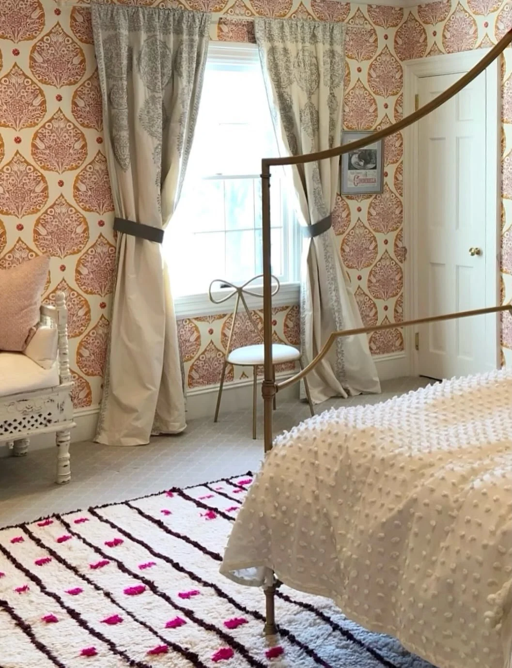 I know for many people, this much pattern would make them want to run and hide under the covers. But for this 7 year old girl, lots of pink pattern play was exactly what she asked for. 💕Gotta love when a girl knows what she wants! And let&rsquo;s fa