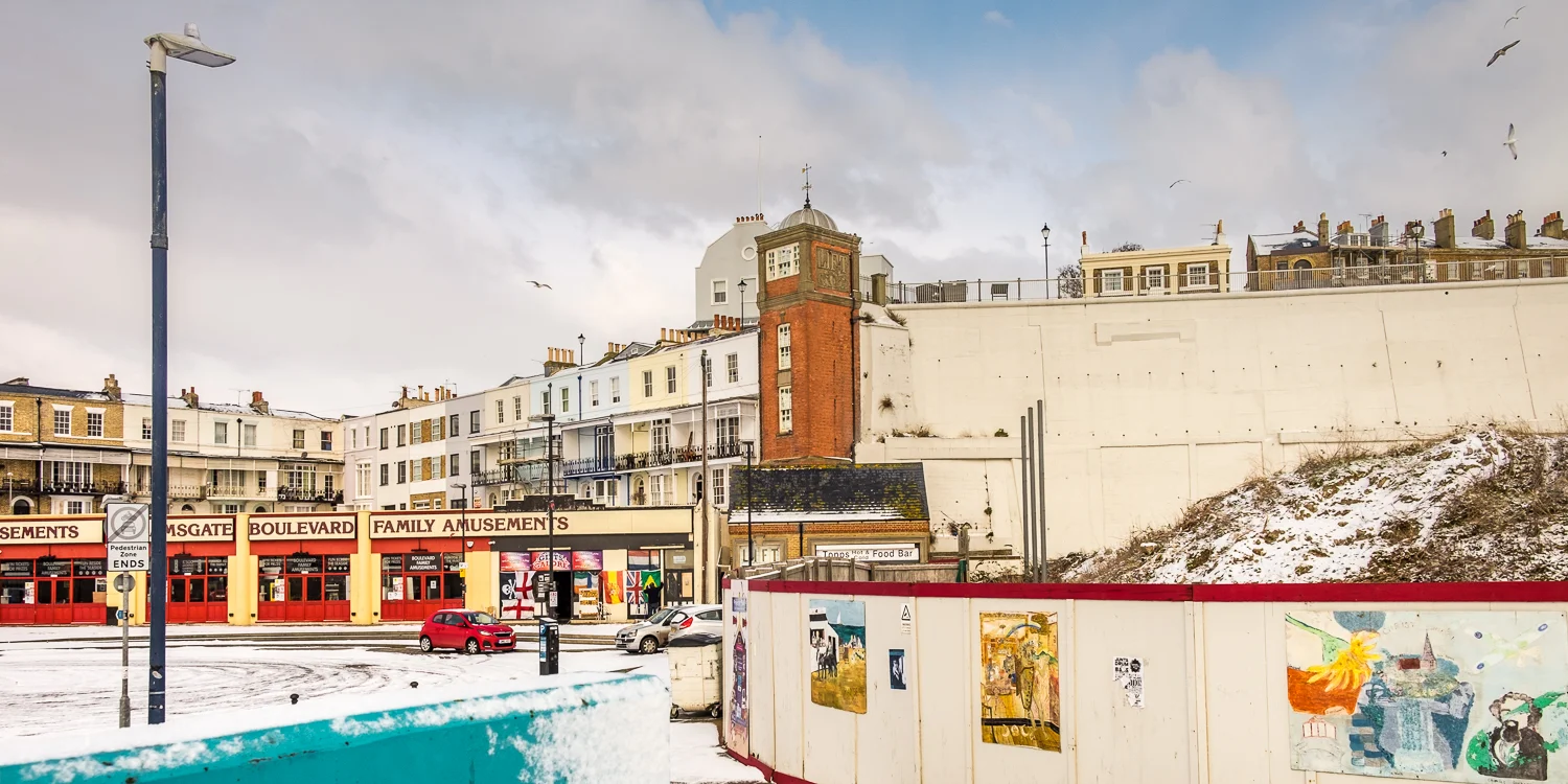 Snow, Ramsgate Harbour Parade