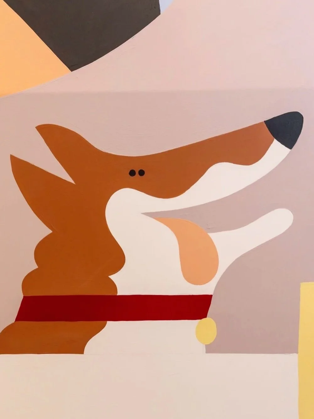 Pour chaque projet, je cr&eacute;e un visuel sur mesure.
Mais certaines th&eacute;matiques reviennent assez clairement dans mon travail 🐶🤍