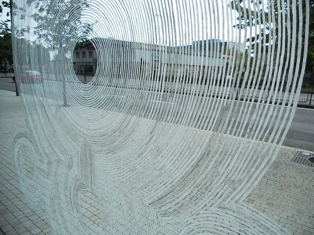 Ink on window, Solstice Festival, Cork