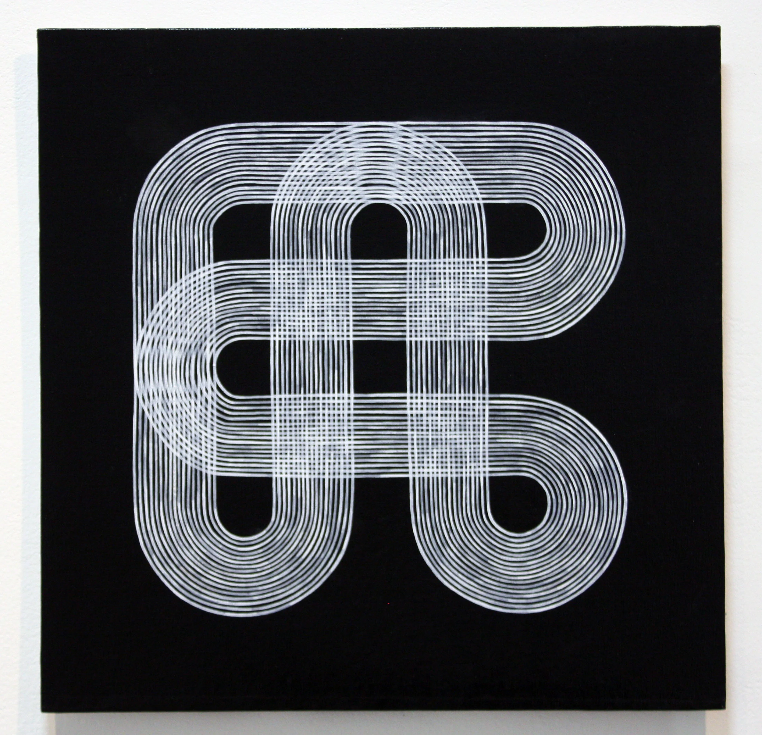 Circuit , acrylic on canvas board