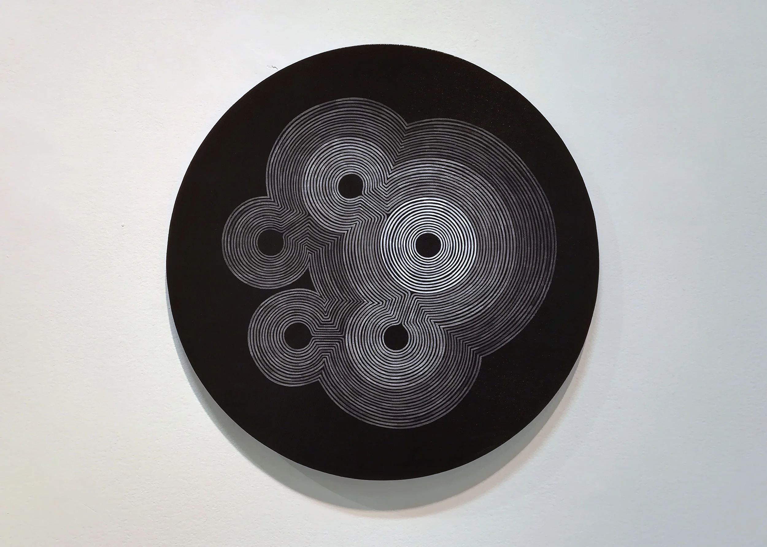Pulsate , acrylic on canvas panel