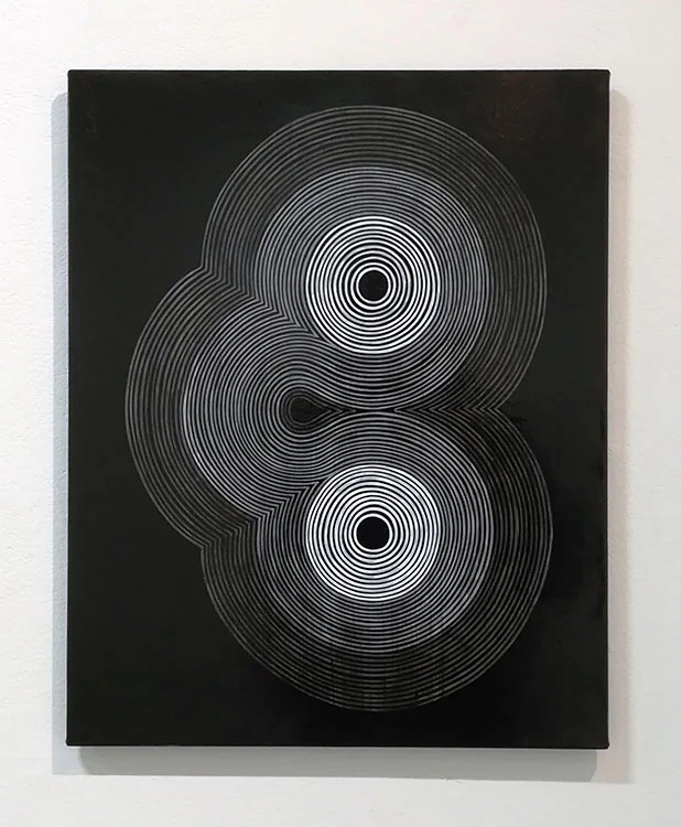 Lunette , acrylic on canvas over board