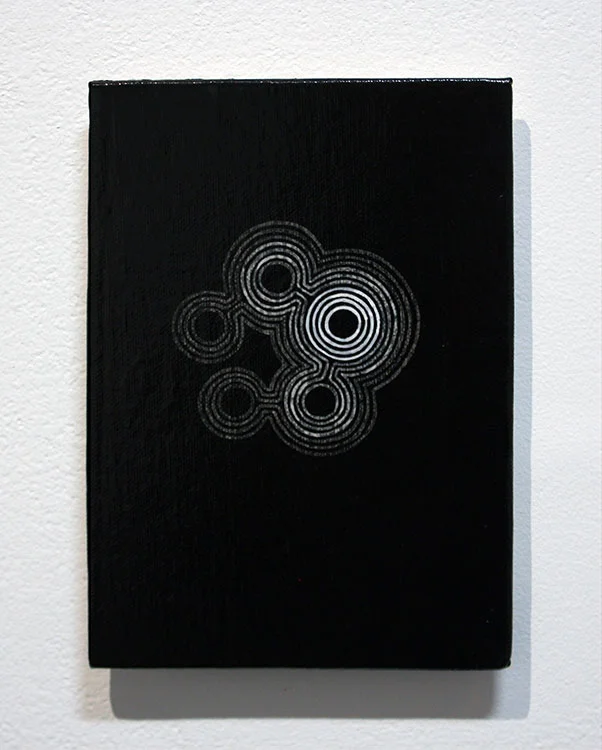 Pulse , acrylic on canvas board
