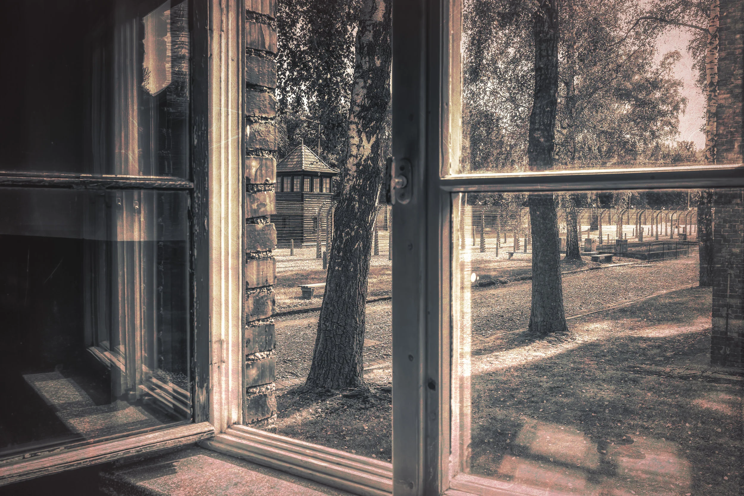 Through the Open Window - Auschwitz I Concentration Camp - Fujifilm X100T, 1/60 @ f/8.0, ISO200, 23mm. See the poem Through the Open Window in the Poetry Section.