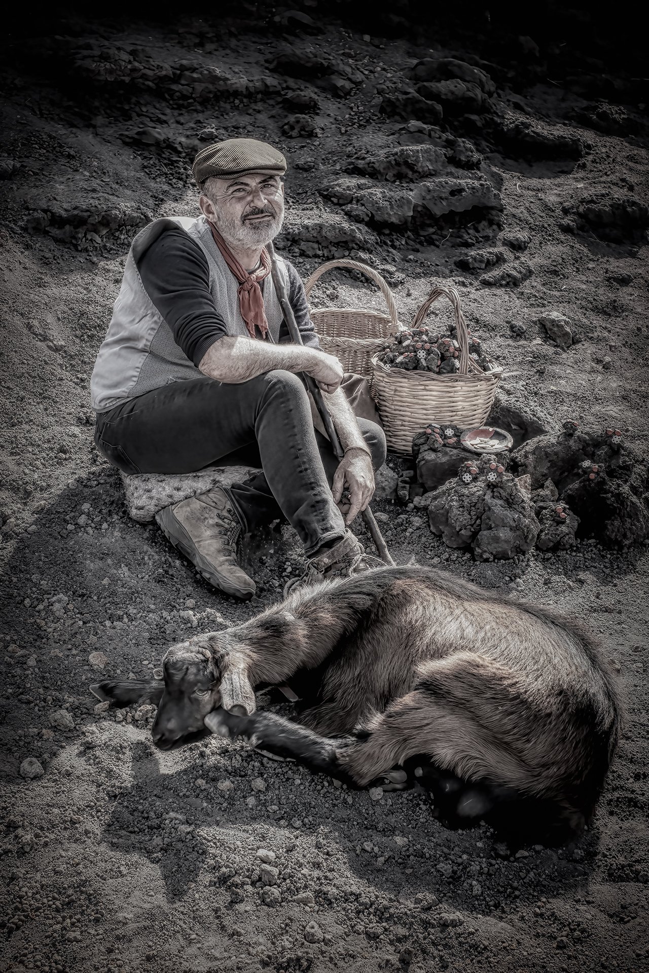 A Man and His Goat