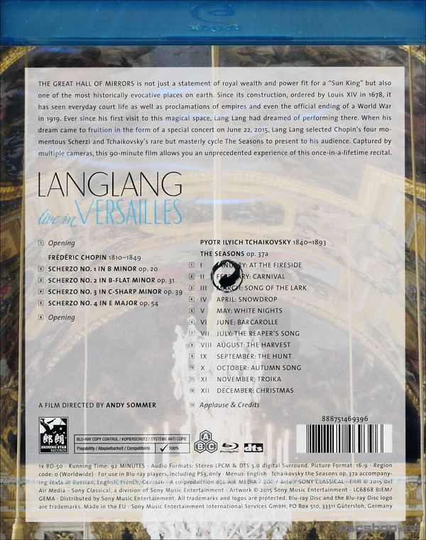 Lang Lang Live in Versailles — HDVDARTS