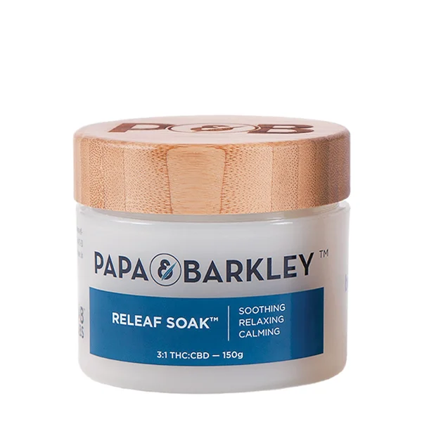 Releaf Soak (3:1 THC:CBD)- available in 150g, $40 Image via Papa & Barkely
