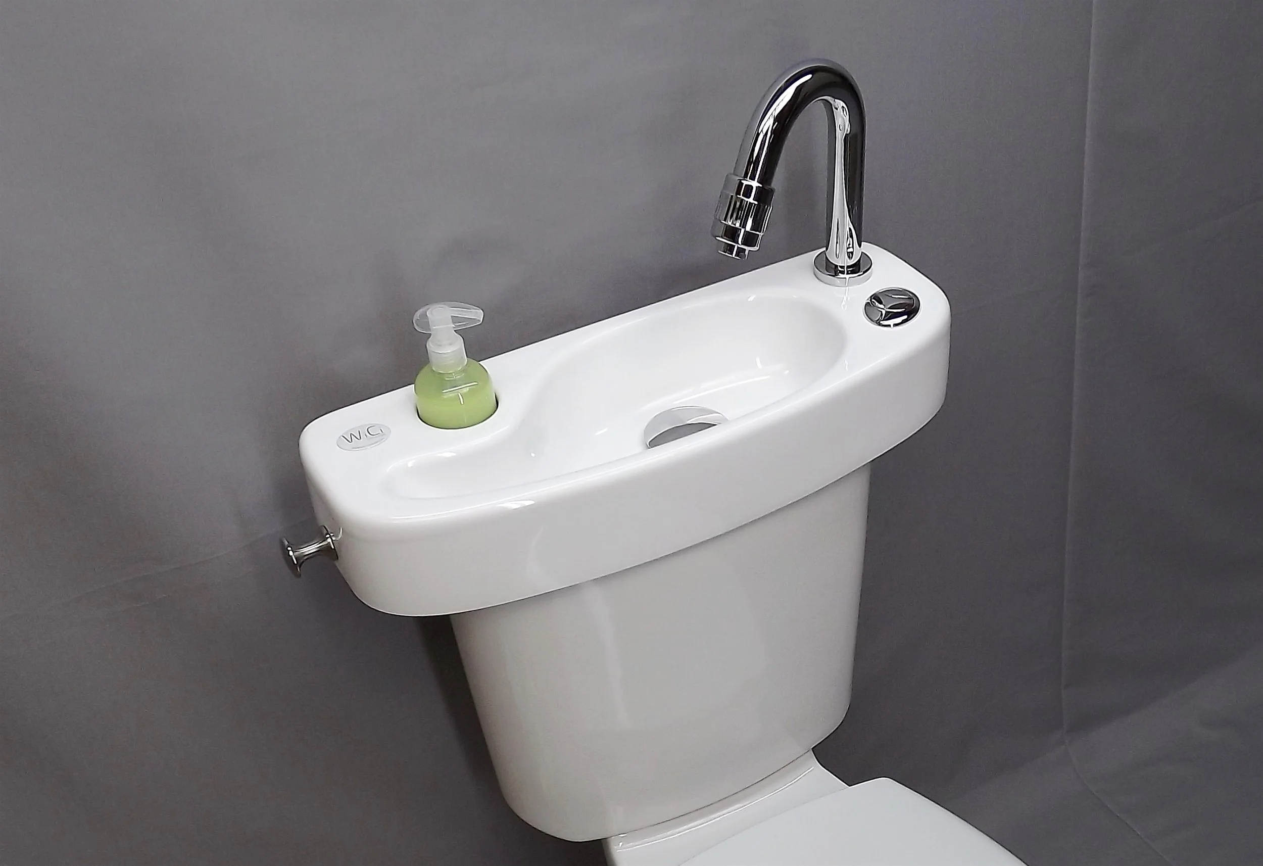 WiCi- the water used for washing hands will be used by the next person to flush the toilet, and so on.