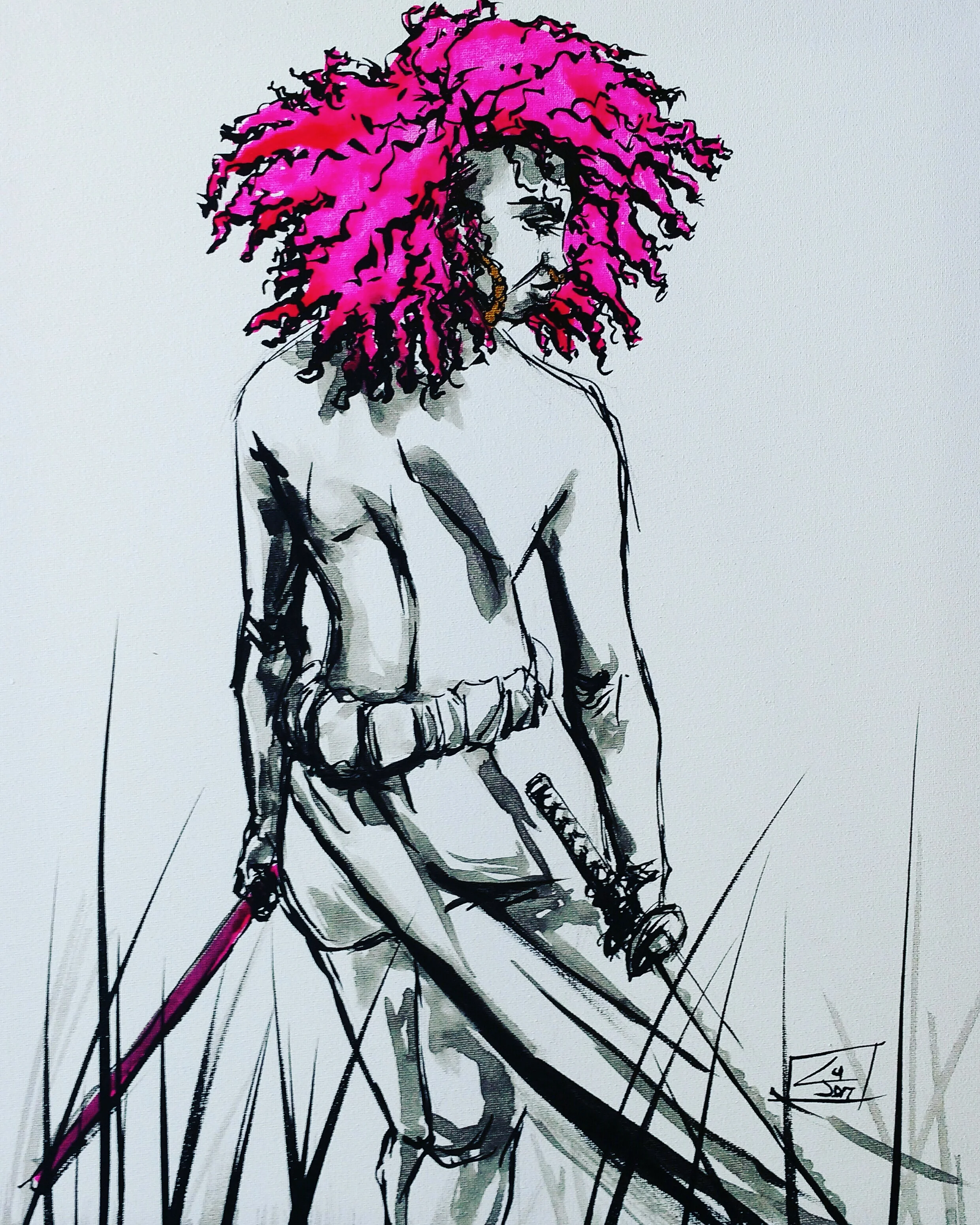Beauty of Bushido 18x24 (Print Only) (4) $85.00.jpg