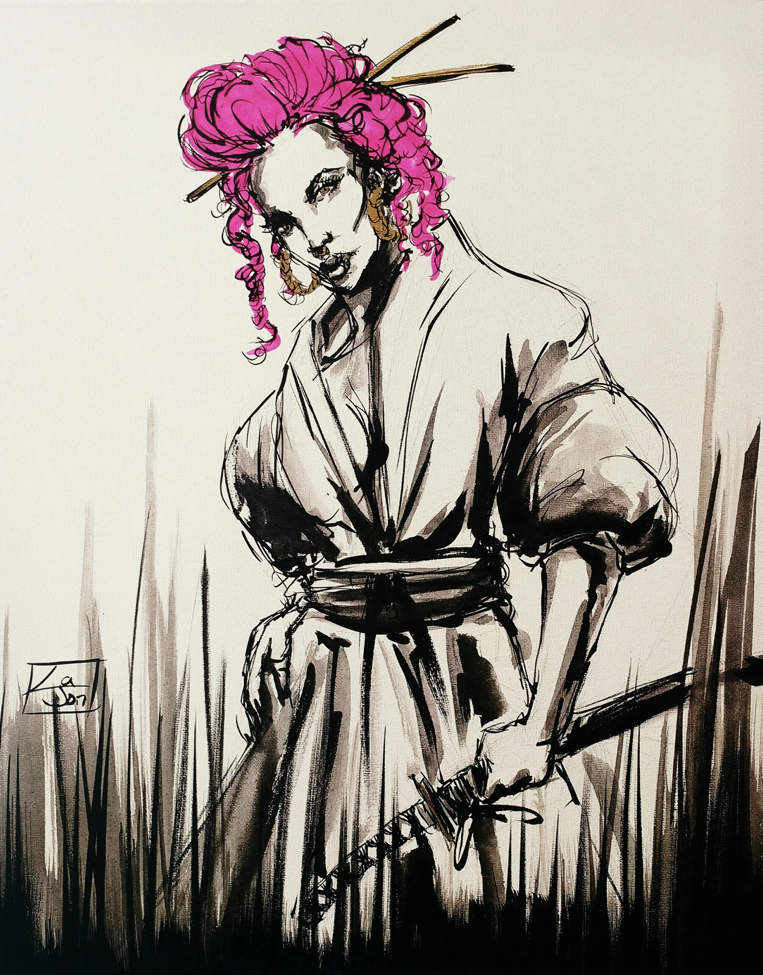 Beauty of Bushido 18x24 (Print Only) $85.00.jpg