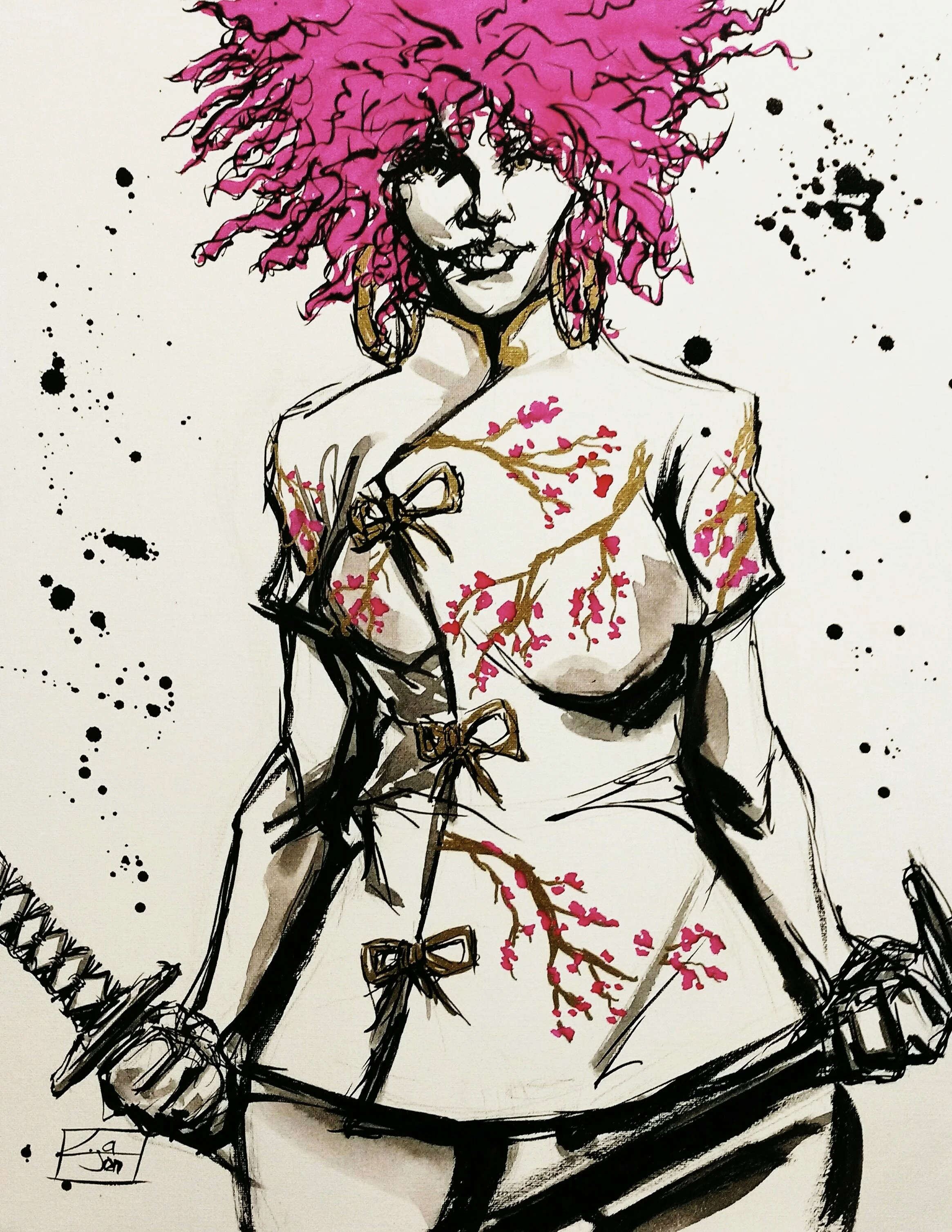 Beauty of Bushido 18x24 (Prints Only) $85.00.jpg