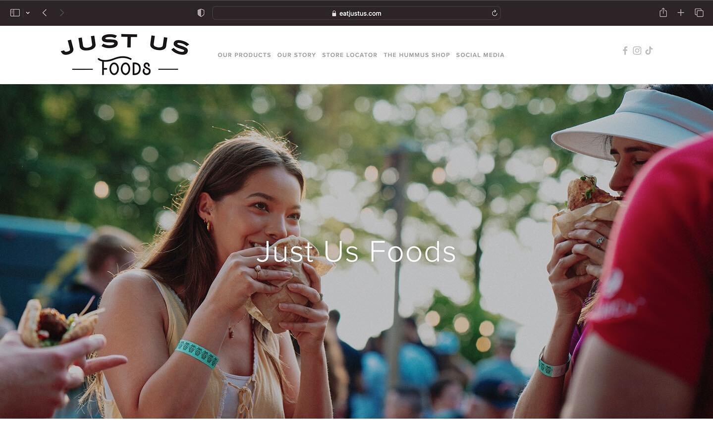 Our brand new Just Us Foods website is now live at www.eatjustus.com ! Check it out to see our latest products, find out about our story, learn about our food truck &lsquo;The Hummus Shop&rsquo;, or to locate the nearest store stocking our products!