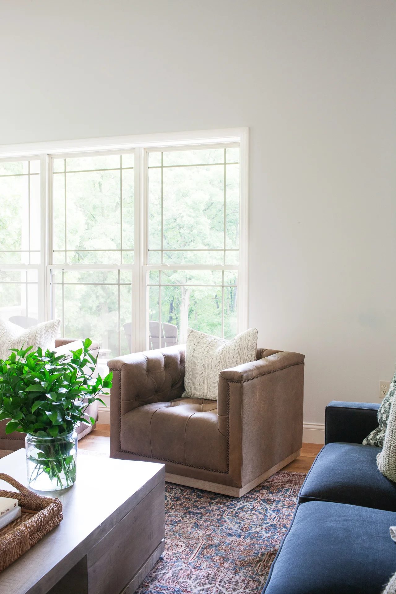 The Maxx Swivel Chair is one of our favorites! The buttery soft feel of the Umber Gray leather is so luxurious.