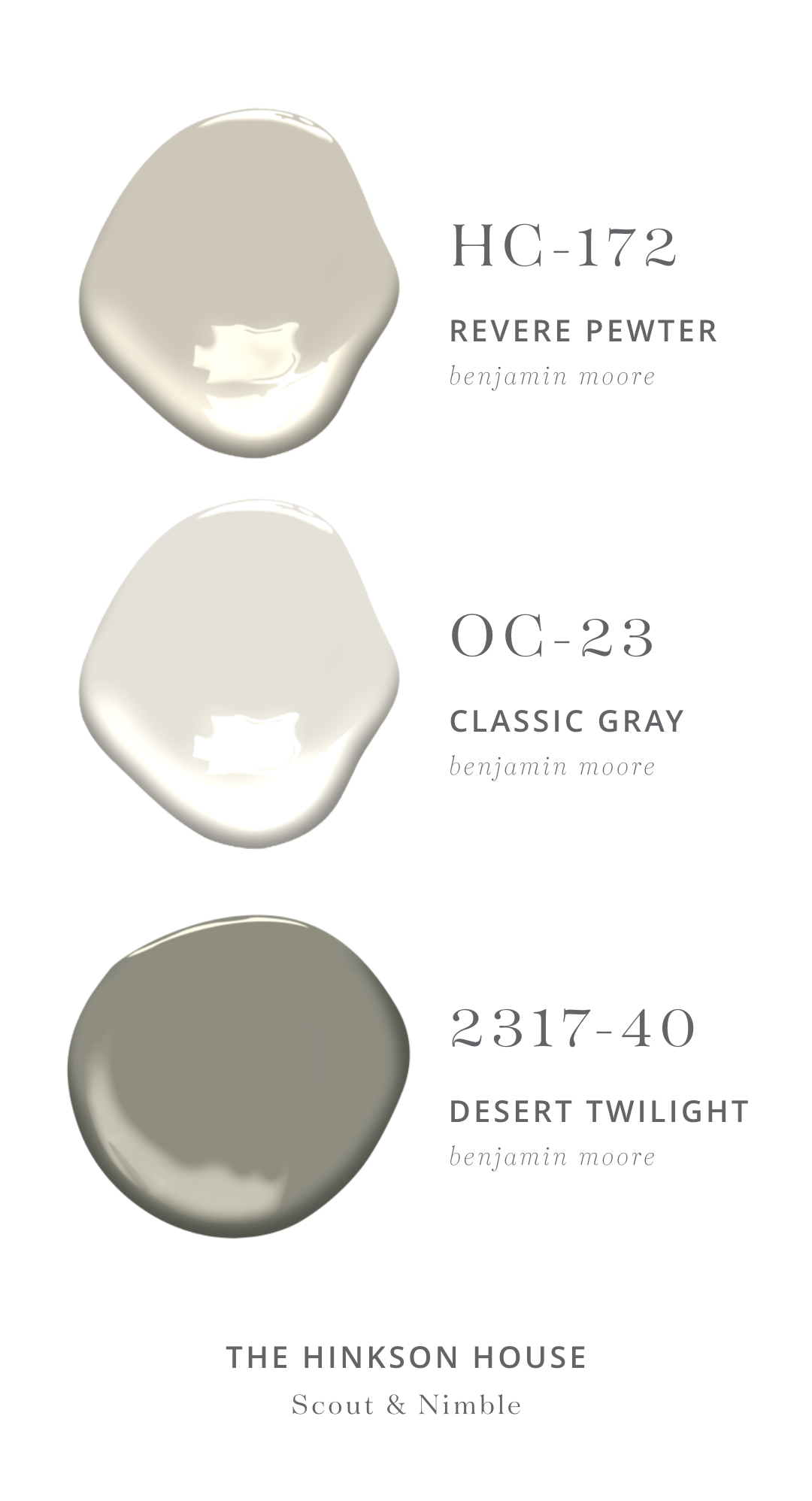 ON THE CABINETS: Revere Pewter by Benjamin Moore | ON THE WALLS: Classic Gray by Benjamin Moore | FOR THE MUDROOM: Desert Twilight by Benjamin Moore
