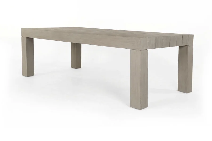 Trend-forward appeal, indoors or out with this Sonora Dining Table . Clean lines, X frames and palatable neutral tones boost the versatility of living and dining styles, with natural materials standing front and center.
