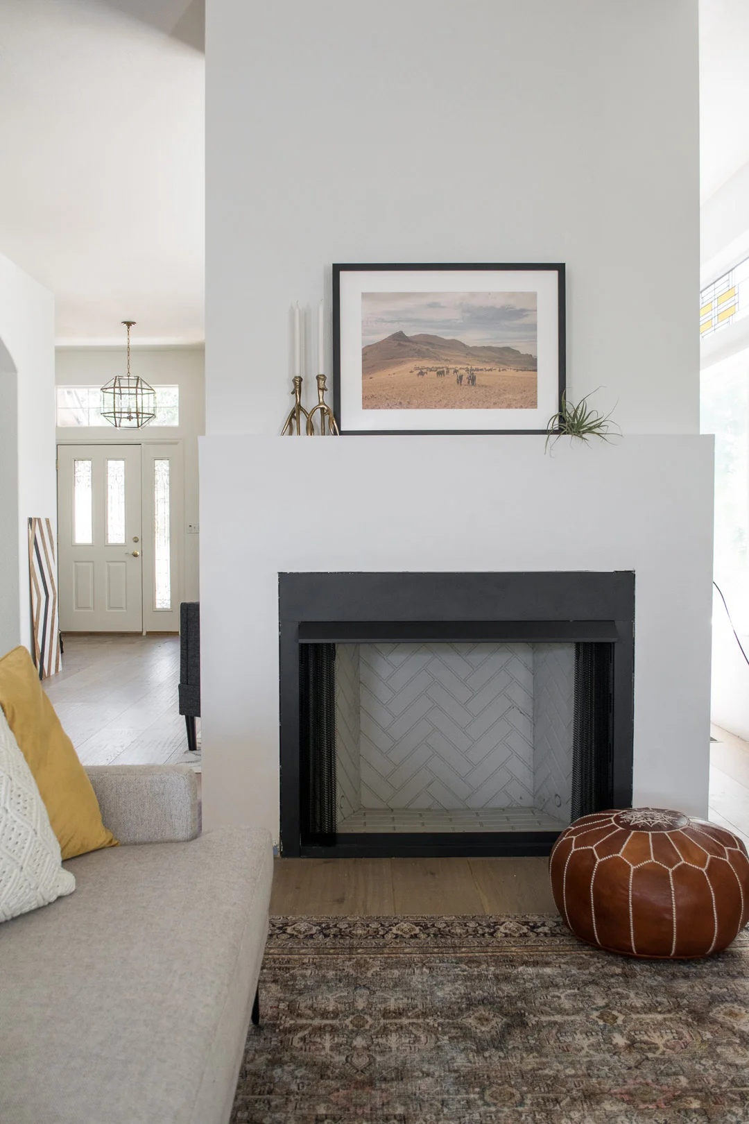 Heart Break Hill featured in the home of designer Cait Pappas . In addition to our frame selections available on our site, we’re happy to offer custom framing solutions to all of our customers. Please contact support@scoutandnimble.com for custom framing inquiries.
