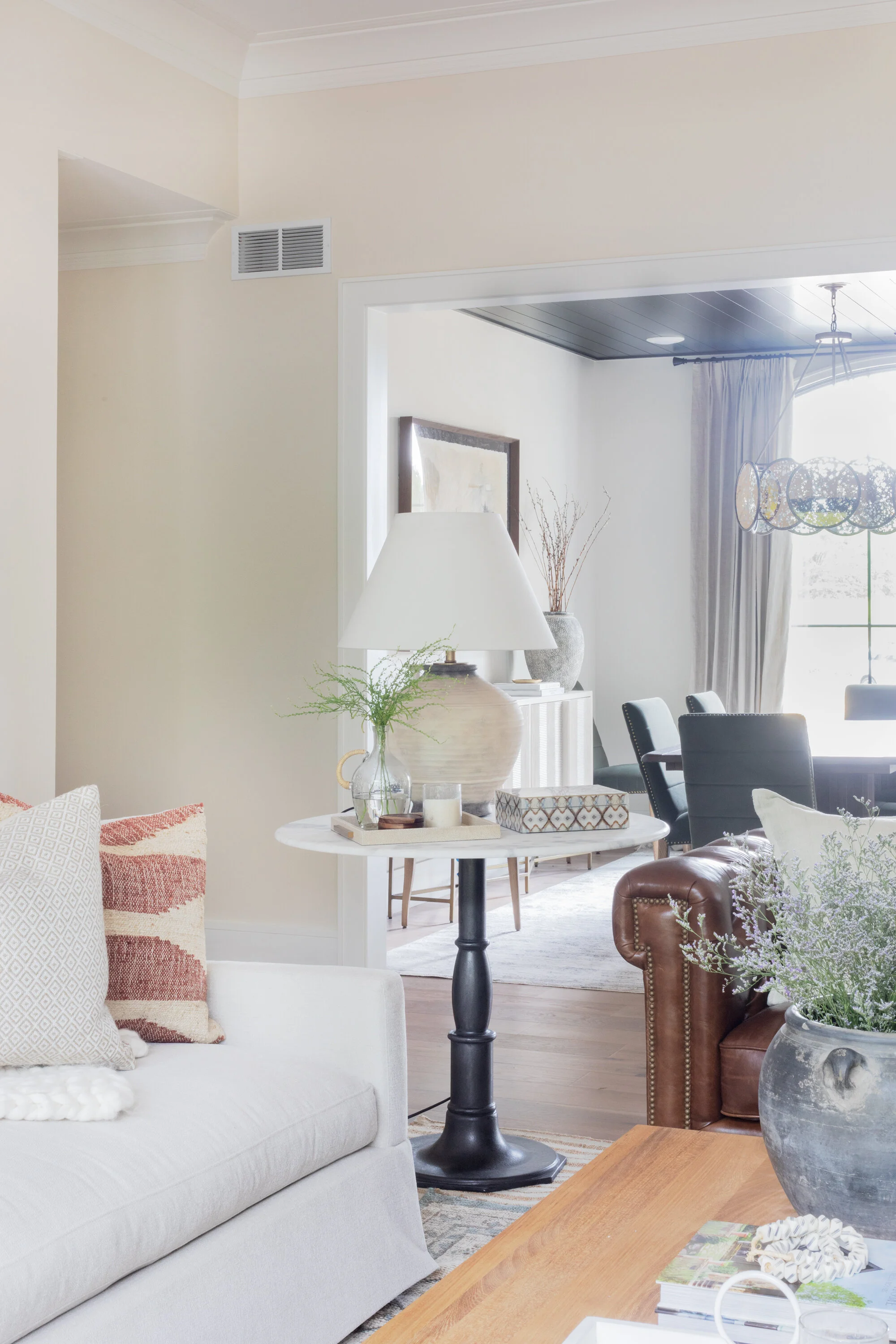 Mixing Leather Sofa Fabric Loveseat Baci Living Room