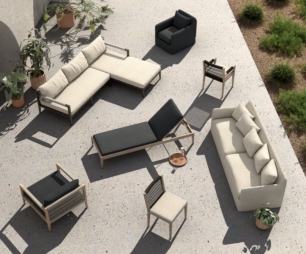 Introducing Performance Fabric Outdoor Furniture from Four Hands — & Nimble