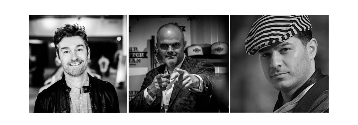 Vlnr: Ronald de Bont, Marc van de Hare, Nero de Boer
