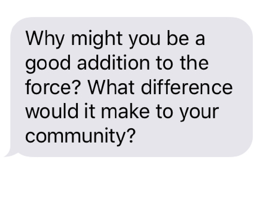 Intervention - two additional questions in the email invitation.