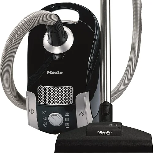 Miele Compact C1 Turbo Team - $499.95 • 1,200–watt Miele-Made Vortex Motor™ • 6-setting suction control via Rotary Dial • Exclusive Miele AirClean Sealed System™ • Type FJM AirClean FilterBag™, 3.7 quart • AirClean Filter (SAC 20/30) • AllTeQ Combination Floorhead (SBD 285-3) • Dusting Brush, Upholstery Tool and Crevice Nozzle on VarioClip™ • 29.5 ft cleaning radius • 1 Yr Warranty, 7 Yrs Motor & Casing Flooring: Suitable for bare floor and low pile carpet & rugs.