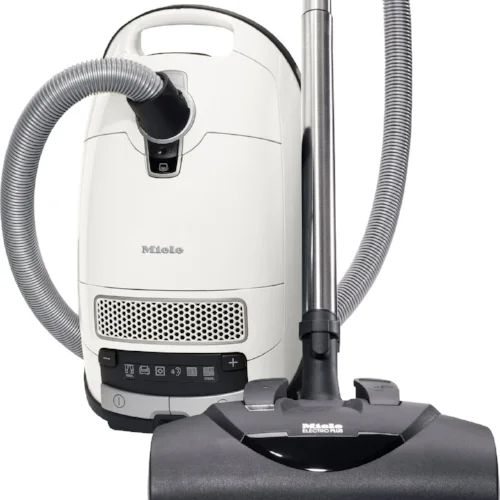 Miele Complete C3 Cat & Dog - $999.95 • 1,200–watt Miele-Made Vortex Motor™ • 6-setting suction control via +/- controls • Exclusive Miele AirClean Sealed System™ • Type GN AirClean FilterBag™, 4.76 quart • Active Charcoal AirClean Filter • Electro Plus Floorhead (SEB 228) • Parquet Twister Floorhead (SBB-300-3) & Mini Turbo (STB101) • Dusting Brush, Upholstery Tool and Crevice Nozzle on VarioClip™ • 36 ft cleaning radius • 1 Yr Warranty, 7 Yrs Motor & Casing Flooring: Suitable for bare floor to medium cut pile carpeting.
