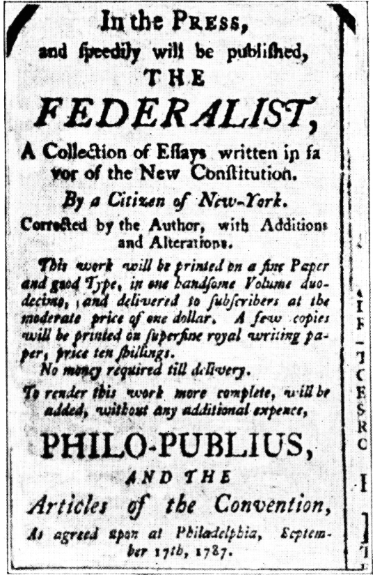 Sharing Power - Federalist #34