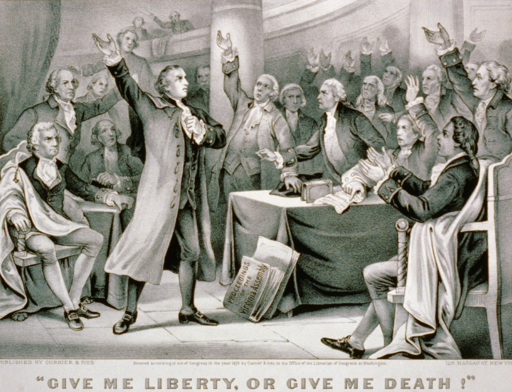 Give Me Liberty or Give Me Death - Patrick Henry Quiets the Room