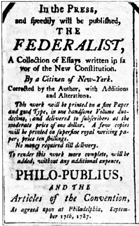 The Final Federalist - Federalist #85